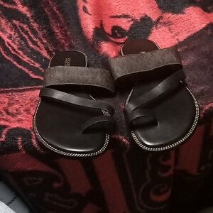 Michael kors sandals new with no box and wallet no strap for the wallet